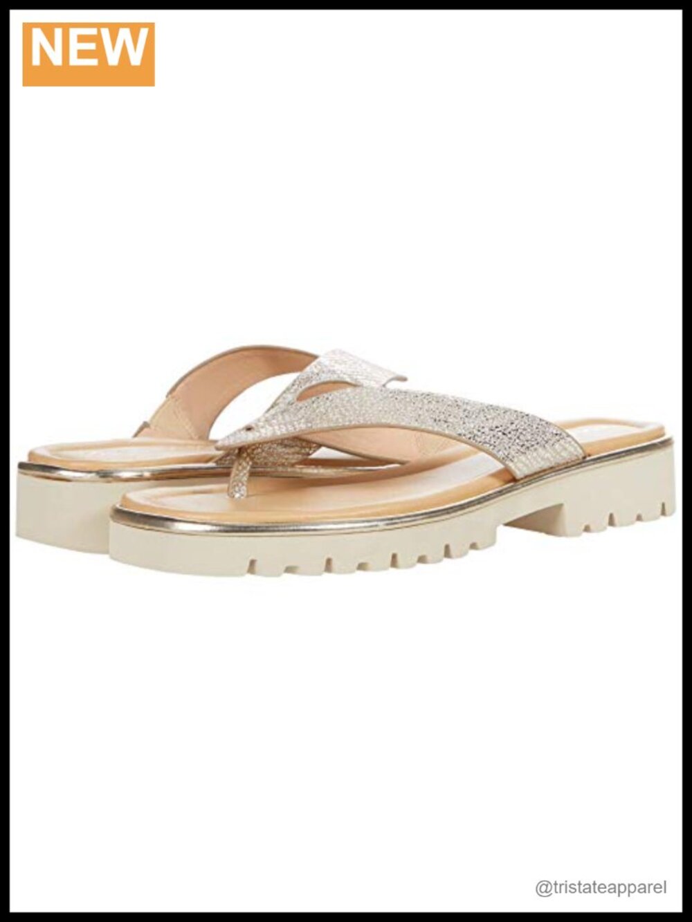 Pebble Metallic Leather Thong Sandals Slip On Comfort Flat Platform